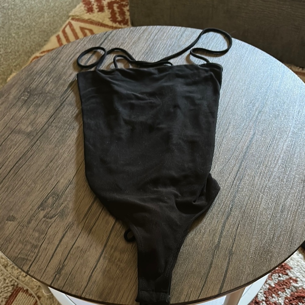 Black Bodysuit With open back